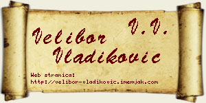 Velibor Vladiković vizit kartica